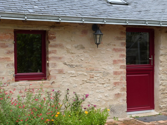 Fenêtres maison en aluminium, couleur rouge - PROCLAIR